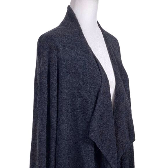 BAREFOOT DREAMS Cozychic Lite Island Wrap Cardigan Plus 1X Black #903 EUC - Picture 9 of 16